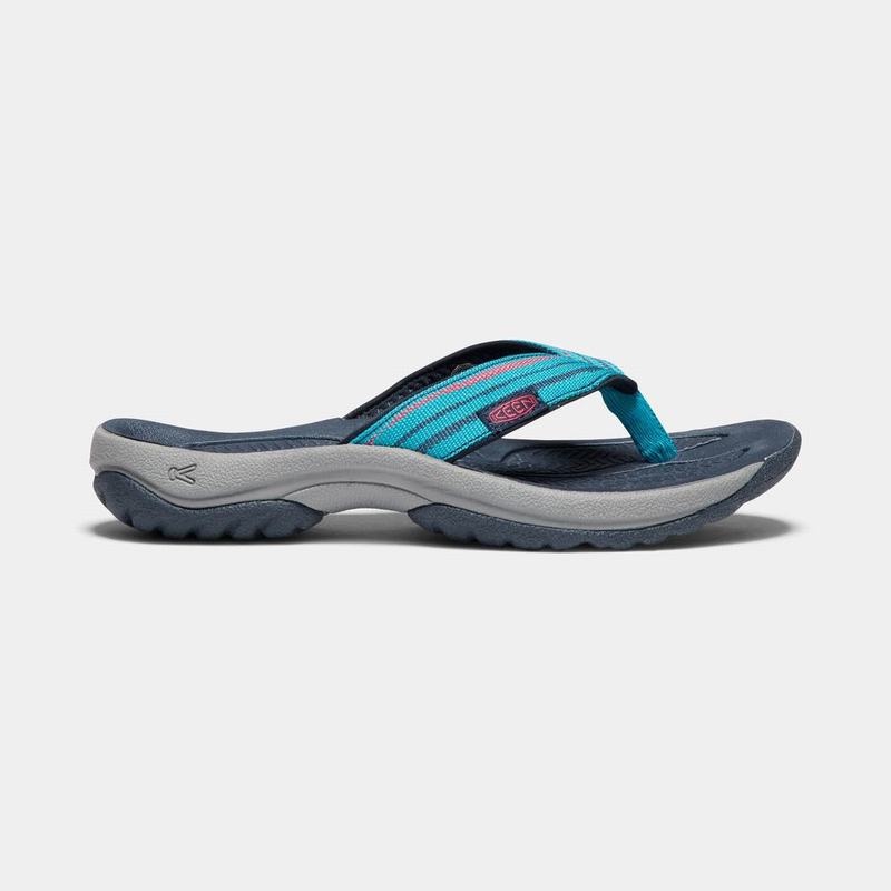 Keen Kona Flip II - Kadın Parmak Arası Terlik - Mavi - Turkey (105637OXQ)